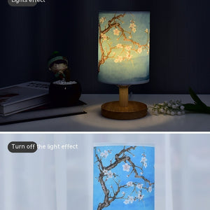 Cozy Table Lamp Bedroom Bedside Chinese Style Literary Decoration B & B Led Night Simple