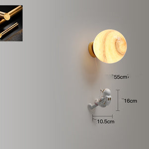 Space Astronaut Children's Room Bedside Cartoon Background Wall Bedroom Wall Lamp