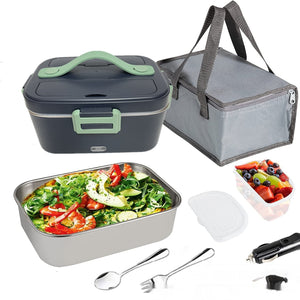 75W Electric Lunch Box Portable Household Car-mounted Heating No Water Injection