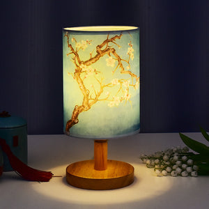 Cozy Table Lamp Bedroom Bedside Chinese Style Literary Decoration B & B Led Night Simple
