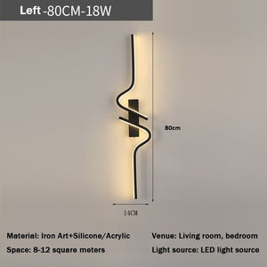 Bedroom Bedside Lamp Modern Minimalist Background Wall Lamp