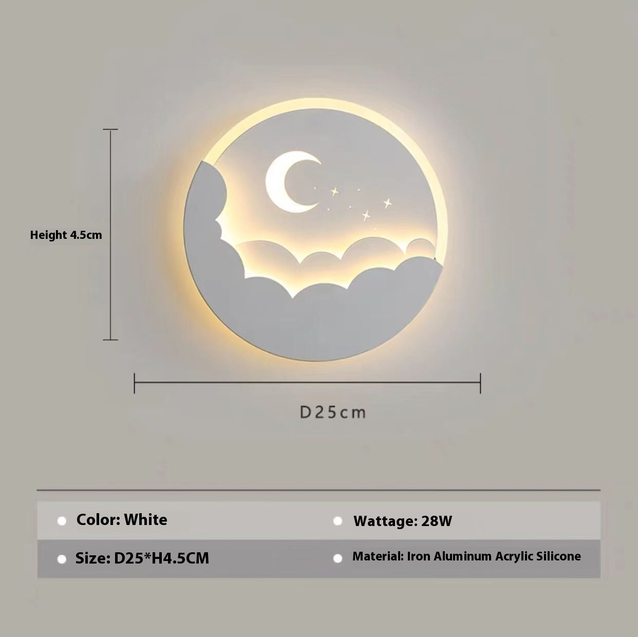 Modern Minimalist Bedroom Bedside Wall Lamp