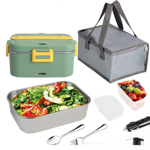 75W Electric Lunch Box Portable Household Car-mounted Heating No Water Injection