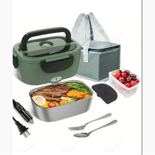 75W Electric Lunch Box Portable Household Car-mounted Heating No Water Injection