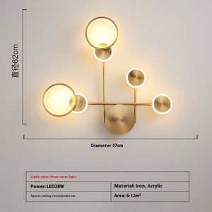 Creative Bedroom Bedside Lamp Modern Minimalist Wall Lamp