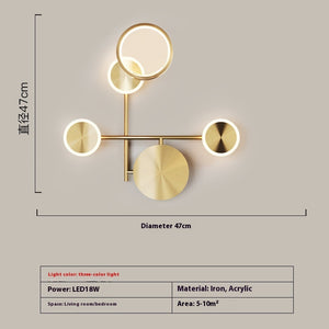 Creative Bedroom Bedside Lamp Modern Minimalist Wall Lamp